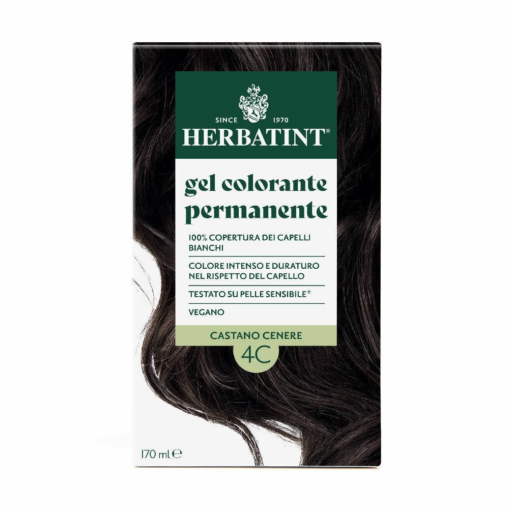 Herbatint Gel Colorante Permanente 4C Castano Cenere 170ml