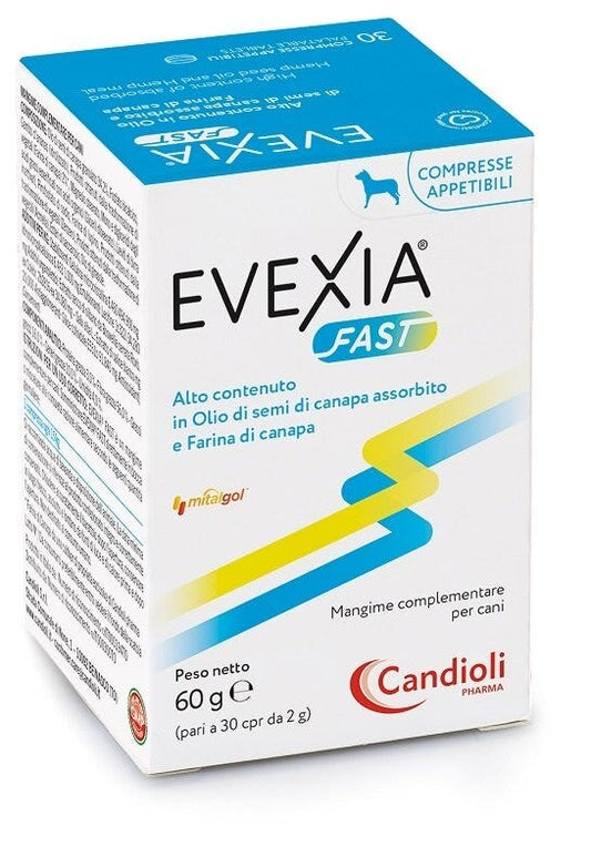 Candioli Evexia Fast Mangime Complementare Per Cani 30 Compresse