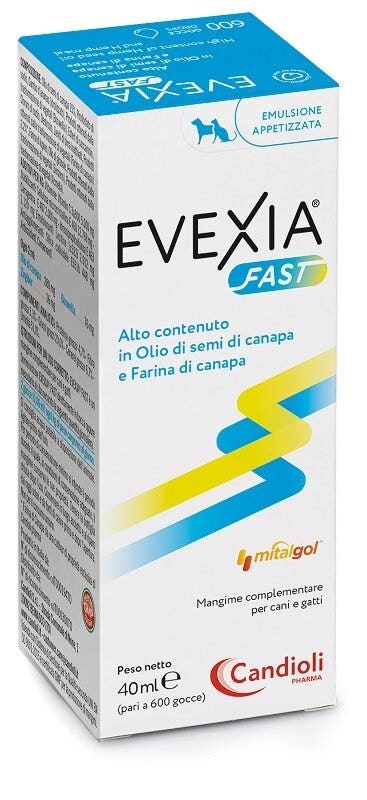 Evexia Fast Mangime Complementare Per Cani/Gatti Gocce 40ml