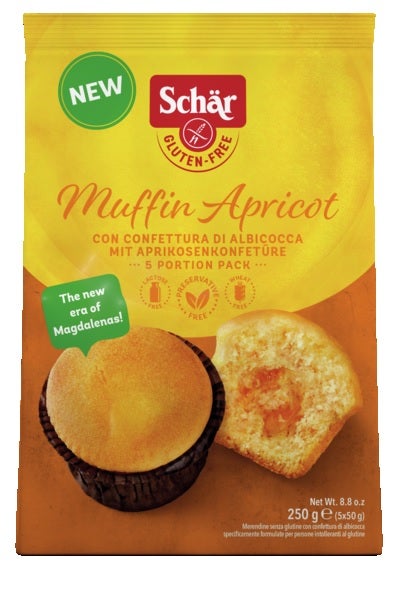 Schar Muffin Apricot 5 Pezzi da 50 g