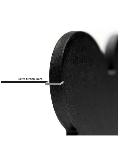 Medaglietta Per Cani E Gatti Osso In Alluminio Nero Taglia Grande