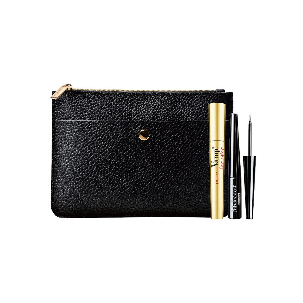 Pupa Kit Mascara Vamp! Forever 12ml + Eyeliner Waterproof Made To Last Liner 1,5ml