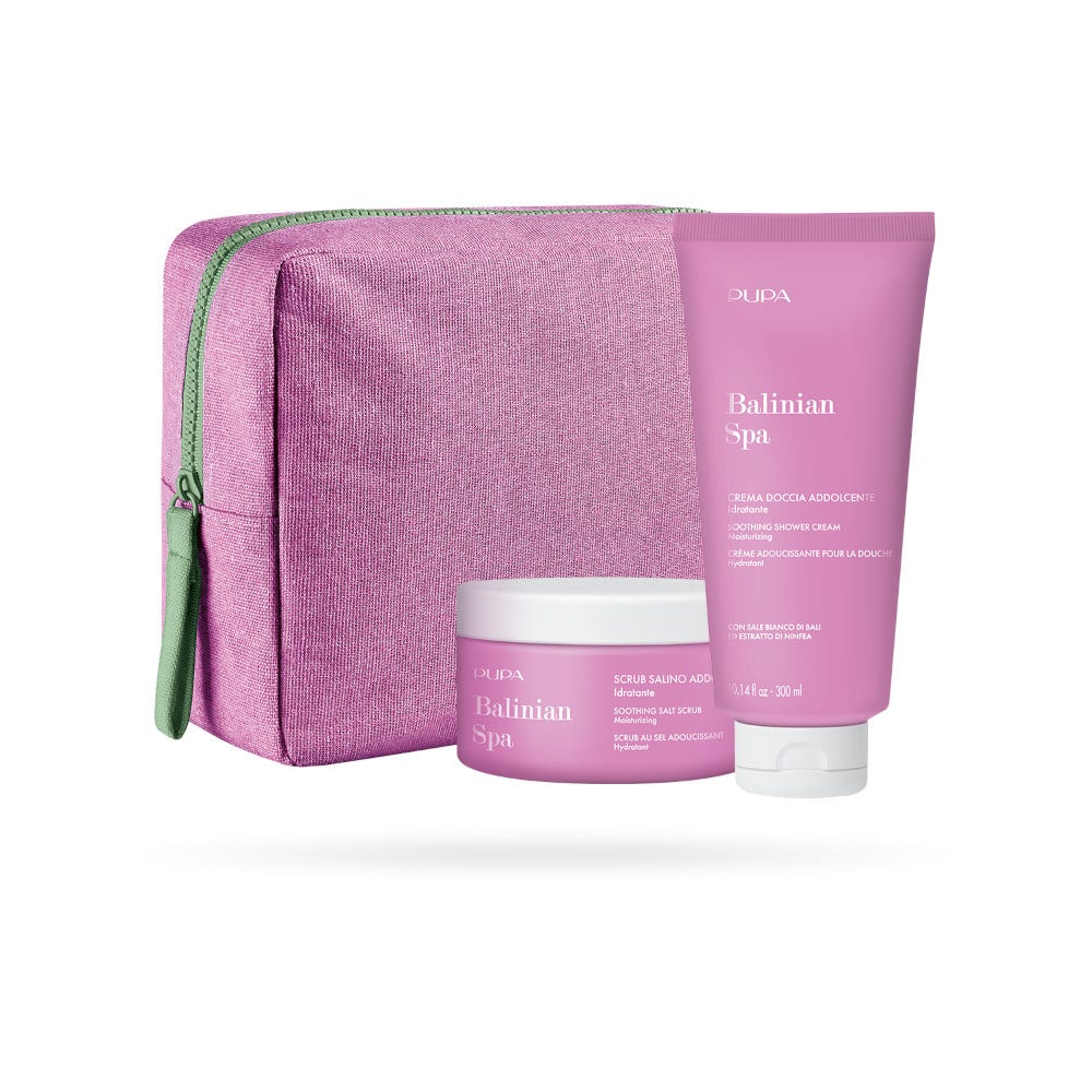 Pupa Kit 1 Balinian Spa Scrub Salino Addolcente 350g + Crema Doccia Addolcente 300ml
