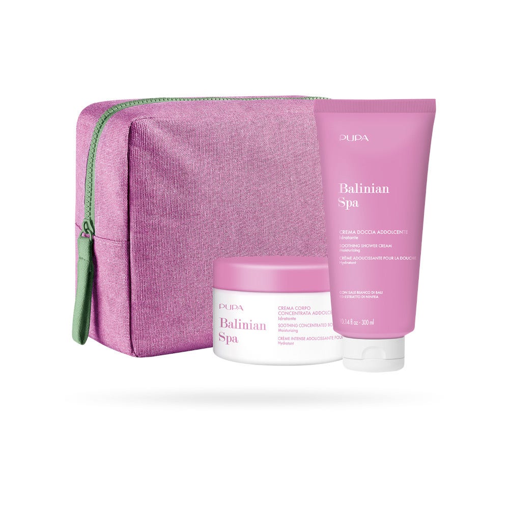 Pupa Kit 2 Balinian Crema Doccia Addolcente 300ml + Crema Corpo Concentrata Addolcente 150ml