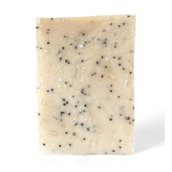 Nudo Sapone Solido Esfoliante Con Semi Di Papavero Detergente Corpo E Mani 100g
