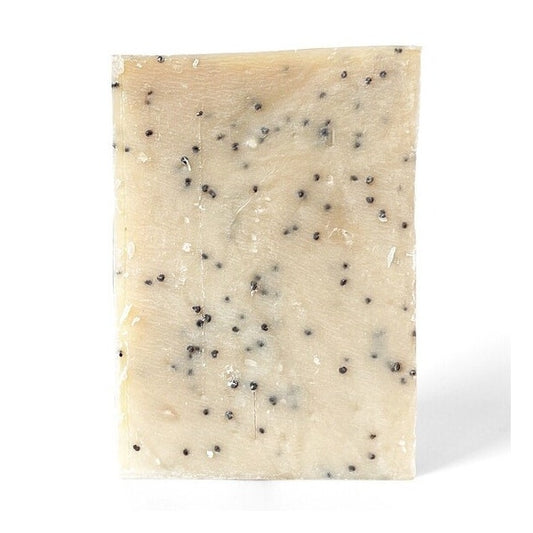 Nudo Sapone Solido Esfoliante Con Semi Di Papavero Detergente Corpo E Mani 100g