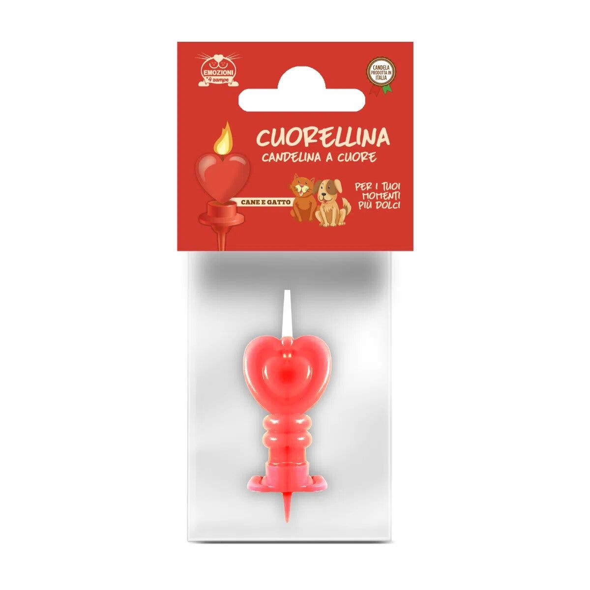 Cuorellina Rossa Cane e Gatto