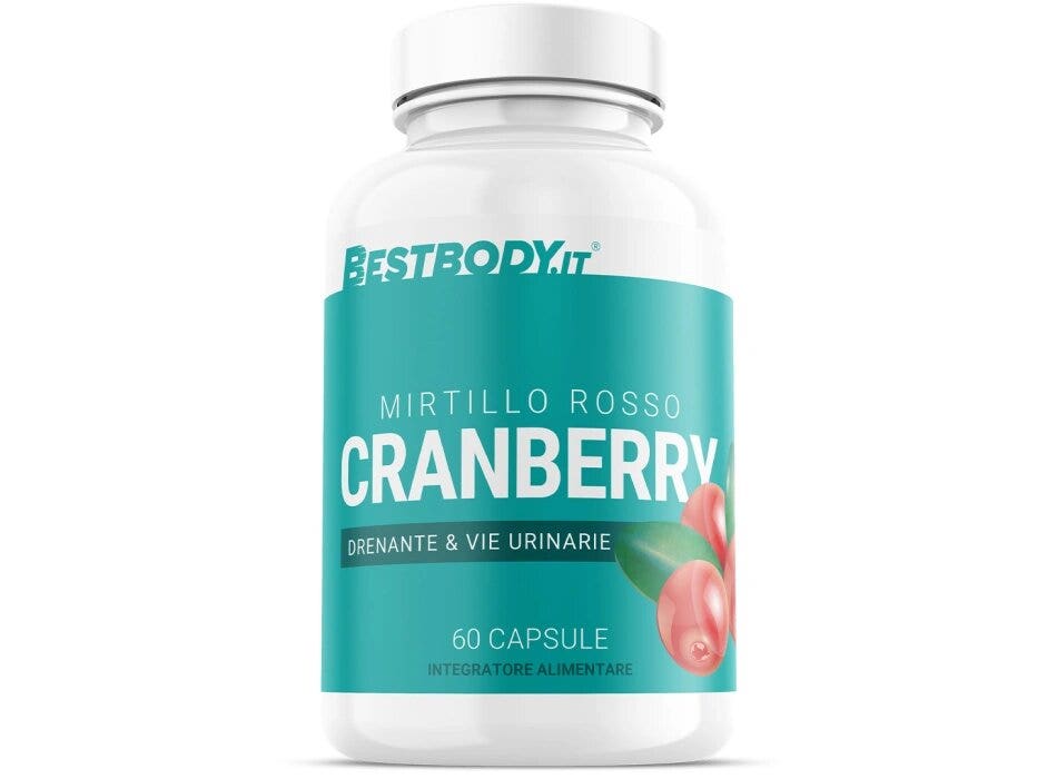 Bestbody Mirtillo Rosso (Cranberry) Drenante E Vie Urinarie 60 Capsule