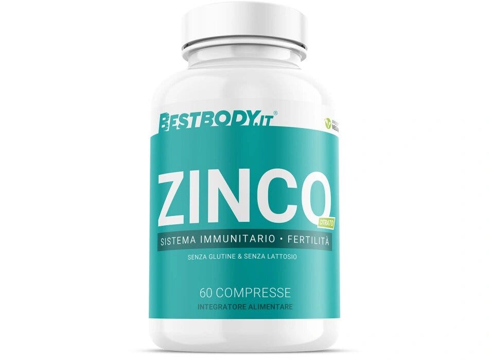Bestbody Zinco Integratore Di Zinco Citrato 40mg 60 Compresse