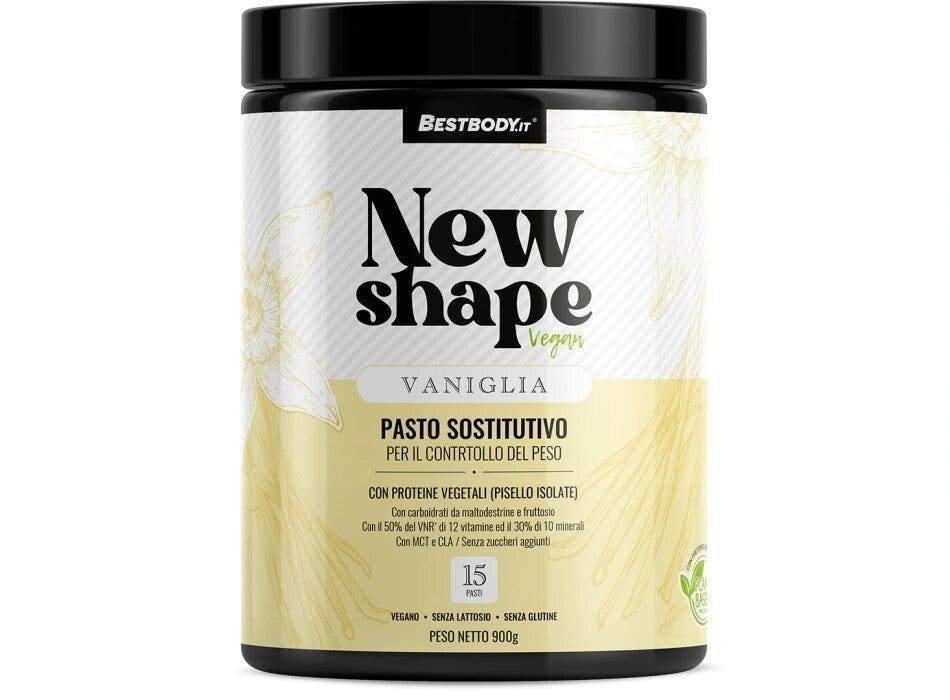 Bestbody New Shape Veg Pasto Sostitutivo Gusto Vaniglia 900g