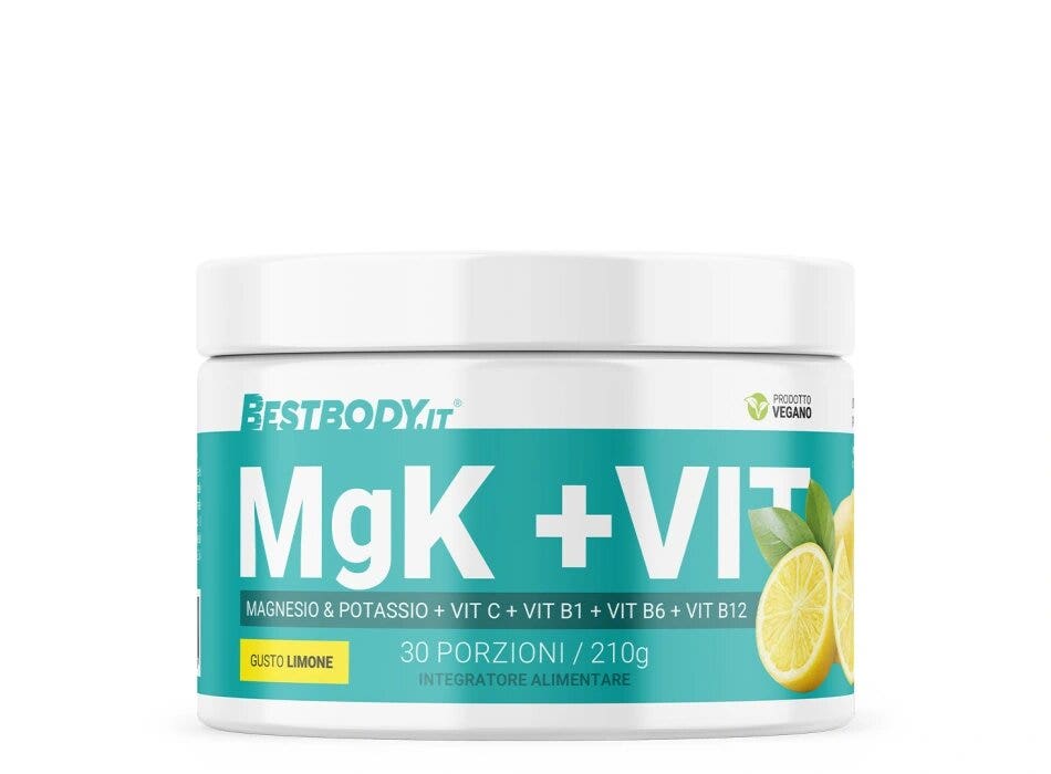 Bestbody Mgk +vit  Il Tuo Alleato Per L'equilibrio Elettrolitico E La Resistenza Fisica 210g Gusto Limone