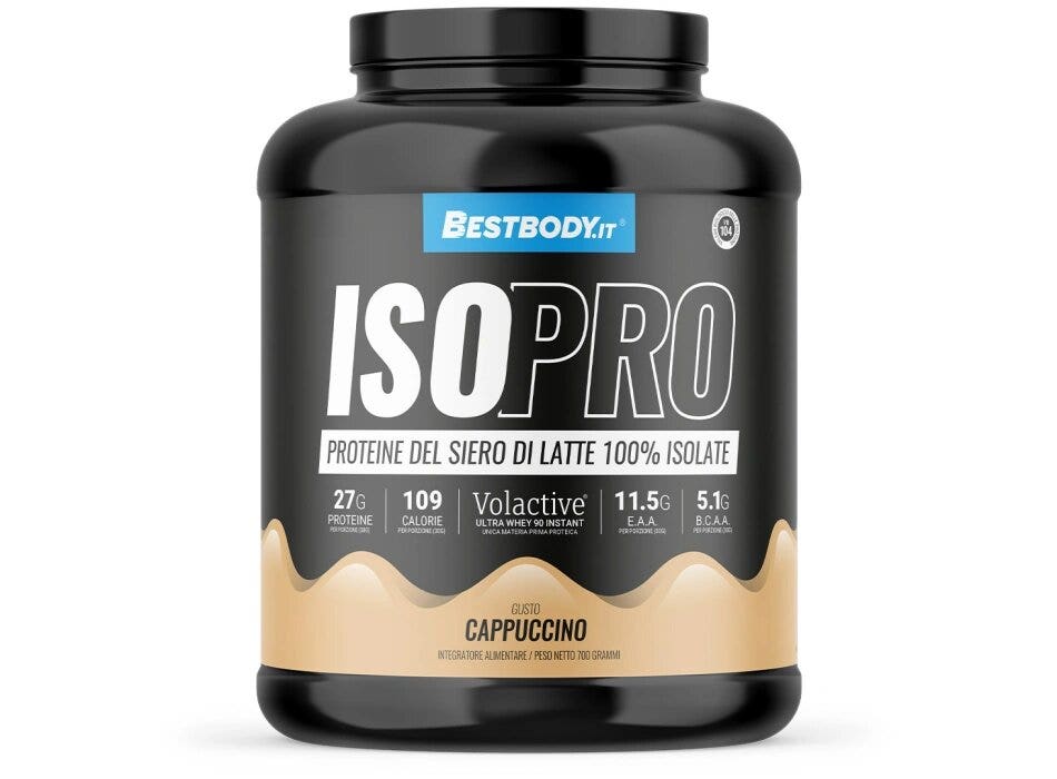 Bestbody IsoPro Volactive Proteine del Latte 100% Isolate Gusto Cappuccino