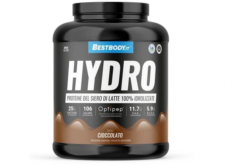 Bestbody Hydro PRO Proteine del Latte Idrolizzate Optipep DH4 Gusto Cioccolato 2 Kg