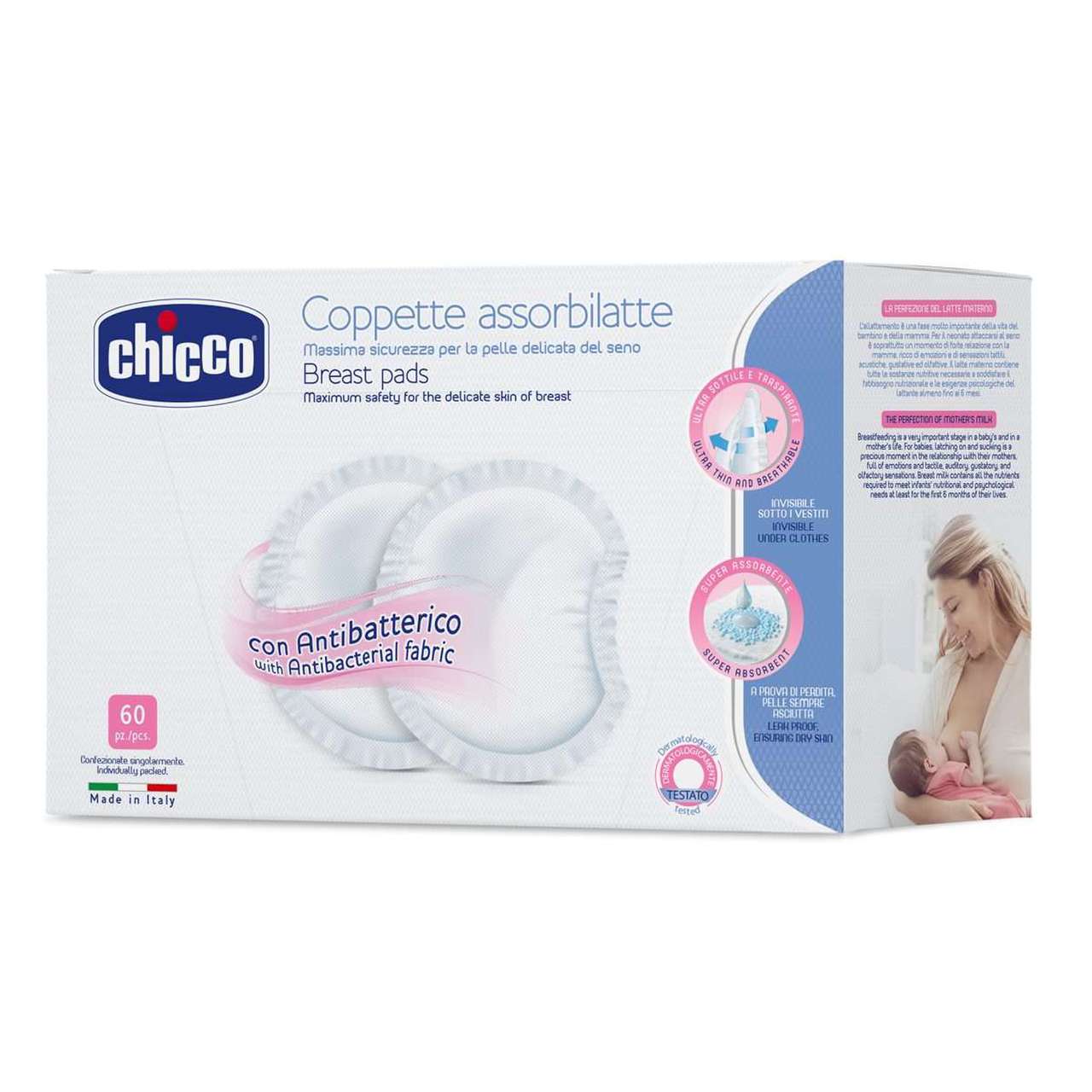 CHICCO COPPETTE ASSORBILATTE EXTRA COMFORT 60 PEZZI