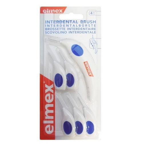 ELMEX SCOVOLINO INTERDENTALE 4MM 6 TESTINE + MANICO