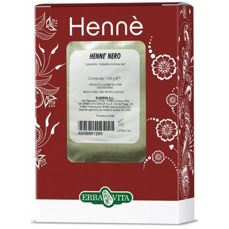 HENNE COLOR CAPELLI NERO 100 GRAMMI