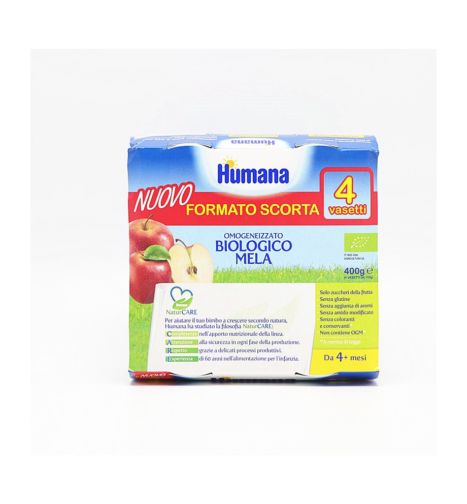 HUMANA OMOG MELA BIO 4X100G
