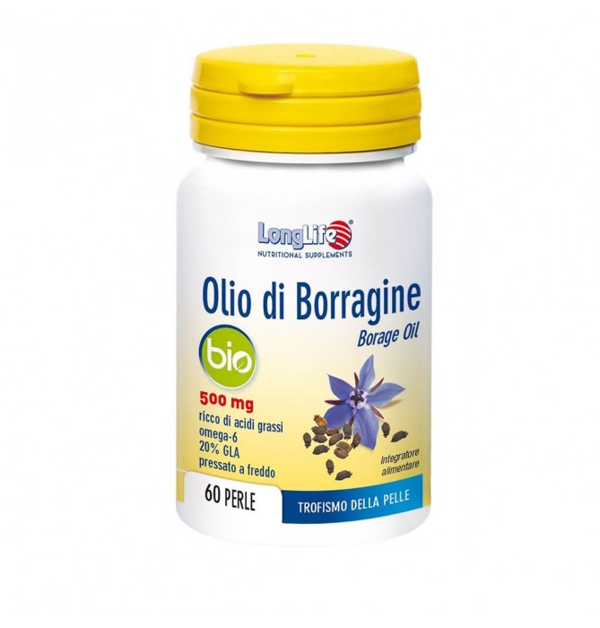 LONGLIFE OLIO BORRAGINE BIO 60 PERLE 500MG