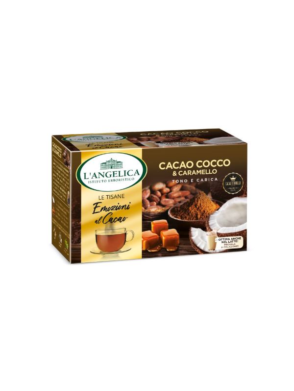 L'ANGELICA TISANA CACAO COCCO E CARAMELLO 15 FILTRI