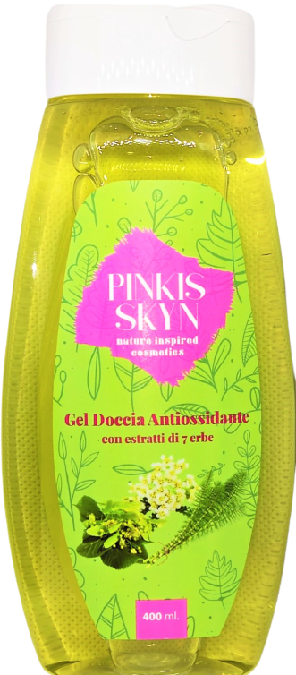 PINKIS SKYN GEL DOCCIA ANTIOSSOSSIDANTE CON ESTRATTI DI 7 ERBE 400ML