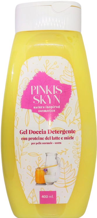PINKIS SKYN GEL DOCCIA IDRATANTE CON PROTEINE DEL LATTE E MIELE 400ML
