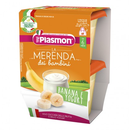 PLASMON BANANA YOGURT 2X120 GRAMMI