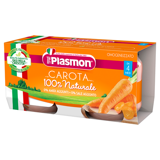 PLASMON OMOGENEIZZATO CAROTA 2X80 GRAMMI