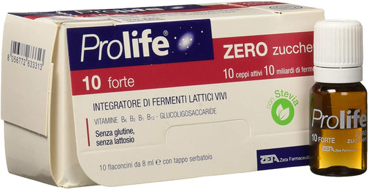 PROLIFE 10 MILIARDI 10 FLACONCINI 80 ML SENZA ZUCCHERO