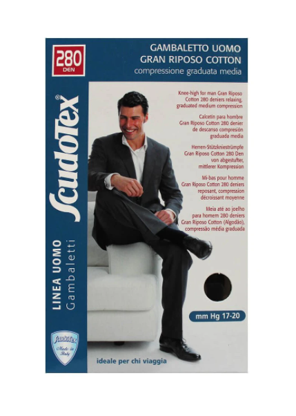 SCUDOTEX UOMO GAMBALETTO RIPOSANTE BLU TAGLIA 4