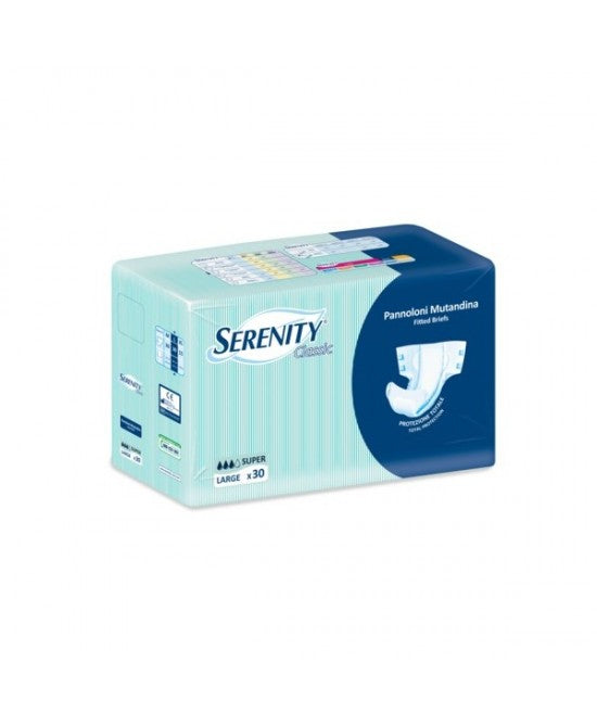 SERENITY PANNOLONE MUTANDINA CLASSIC SUPER 30 PEZZI TAGLIA L
