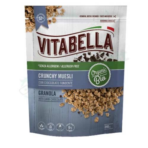 VITABELLA Crunchy Muesli Cioccolato Fondente 240g