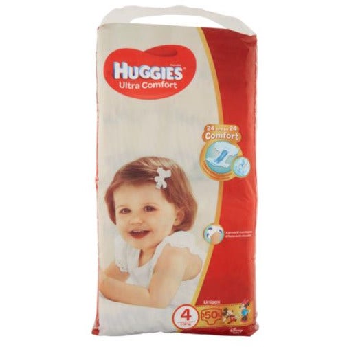 HUGGIES ULTRA COMFORT GR 4 50P