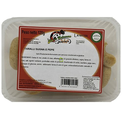 MARIA SALEMME Taralli Sugna & Pepe 120g