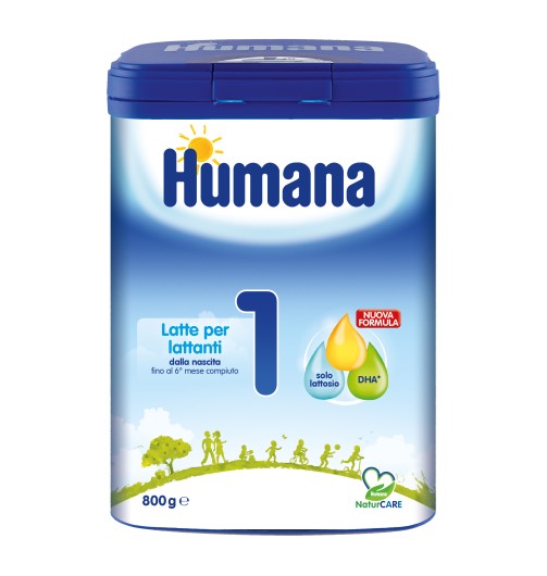 Humana 1 Latte per Lattanti fino al 6 Mese Compiuto, 470ml : :  Alimentari e cura della casa