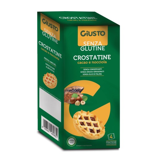 GIUSTO S/G Crostatina Cacao Nocciole 4x45g
