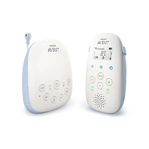 philips spa avent baby monitor dect colore light blue, blu